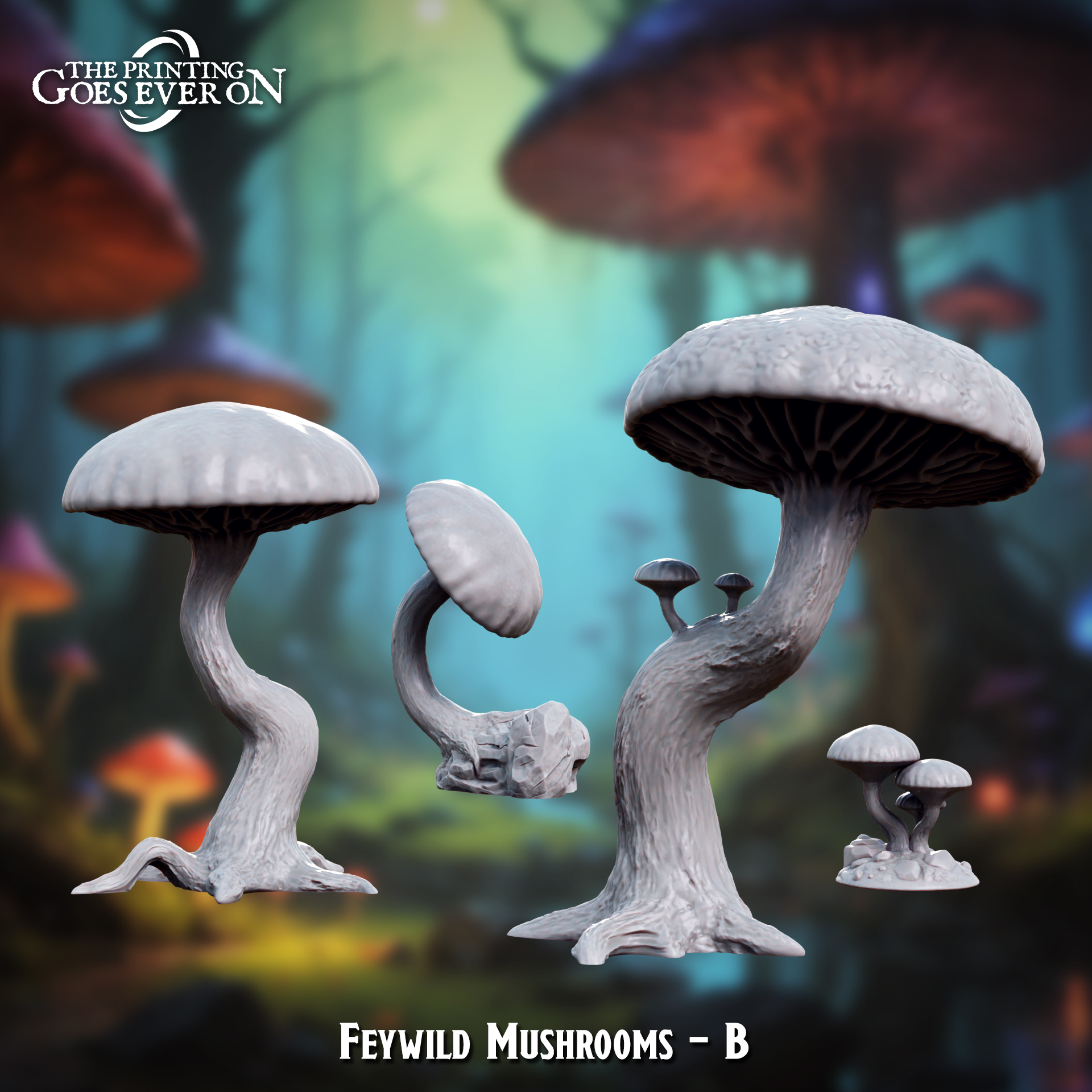 Feywild Mushrooms B - Presupported